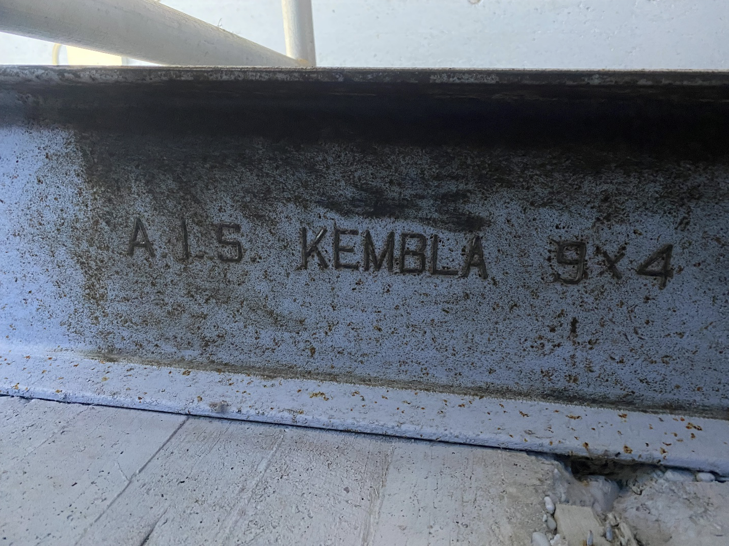 ais kembla 9x4 embossed steel lettering